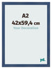 Photo Frame A2 - 42x59,4 cm - Dark Blue Swept - MDF - Pisa