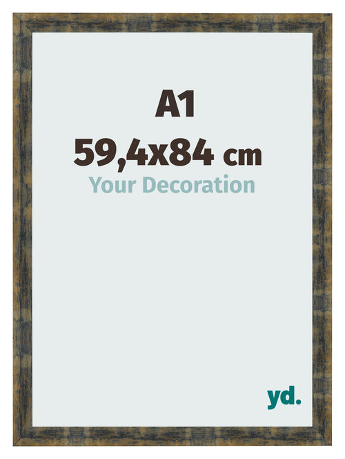 Photo Frame A1 - 59,4x84 cm - Blue Gold Melange - MDF - Pisa