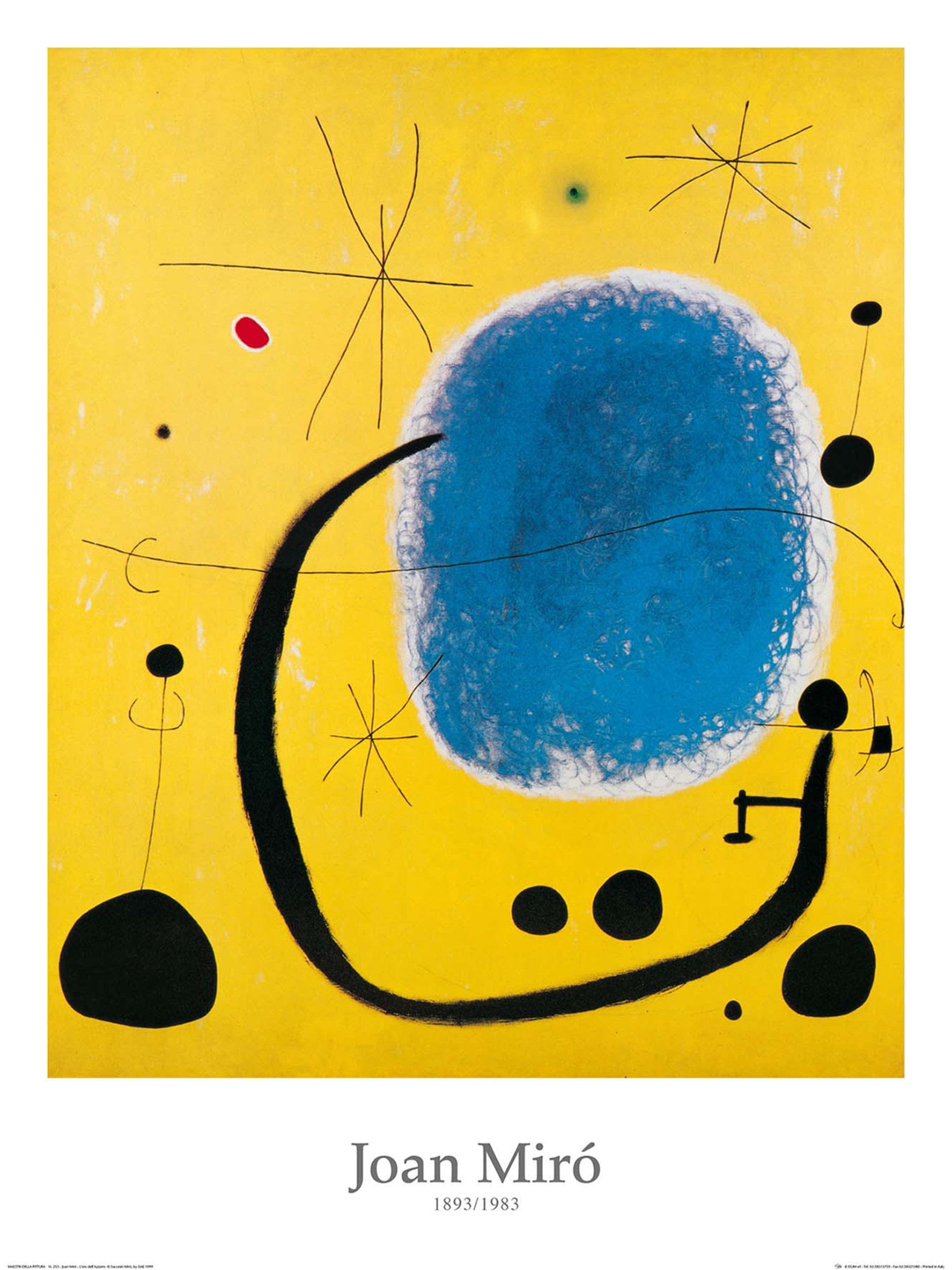 Art Print Joan Miro L'oro dell'Azzurro 60x80cm | Yourdecoration.com