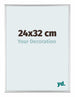 Kent Aluminium Photo Frame 24x32cm Silver High Gloss Front Size | Yourdecoration.com