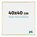 Kent Aluminium Photo Frame 40x40cm Gold Front Size | Yourdecoration.com