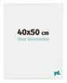 Kent Aluminium Photo Frame 40x50cm White High Gloss Front Size | Yourdecoration.com
