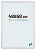 Kent Aluminium Photo Frame 48x68cm Platinum Front Size | Yourdecoration.com