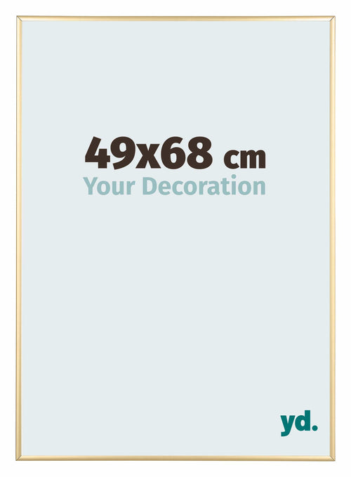 Kent Aluminium Photo Frame 49x68cm Gold Front Size | Yourdecoration.com