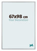 Kent Aluminium Photo Frame 67x98cm Platinum Front Size | Yourdecoration.com