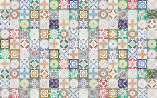 Komar Marrakech Mosaik Non Woven Wall Murals 400x250cm 4 panels | Yourdecoration.com