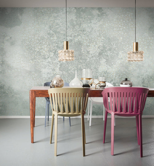 Komar Obfuscated Ornament Non Woven Wall Murals 400x250cm 4 panels Ambiance | Yourdecoration.com