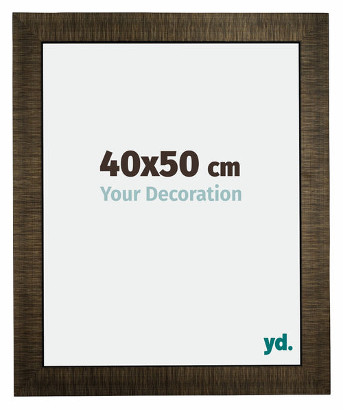 Leeds Wooden Photo Frame 40x50cm Champagne Brushed Front Size | Yourdecoration.com