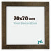 Leeds Wooden Photo Frame 70x70cm Champagne Brushed Front Size | Yourdecoration.com