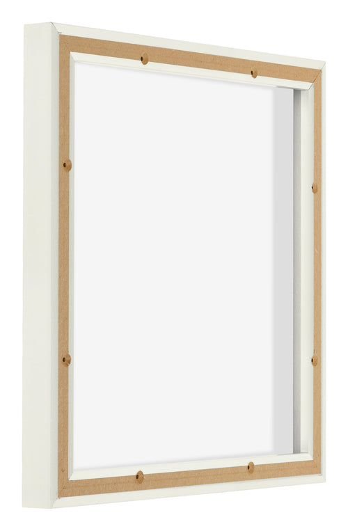 Lyon MDF Canvas Floater Frame 1 1 White Matte Back Oblique | Yourdecoration.com