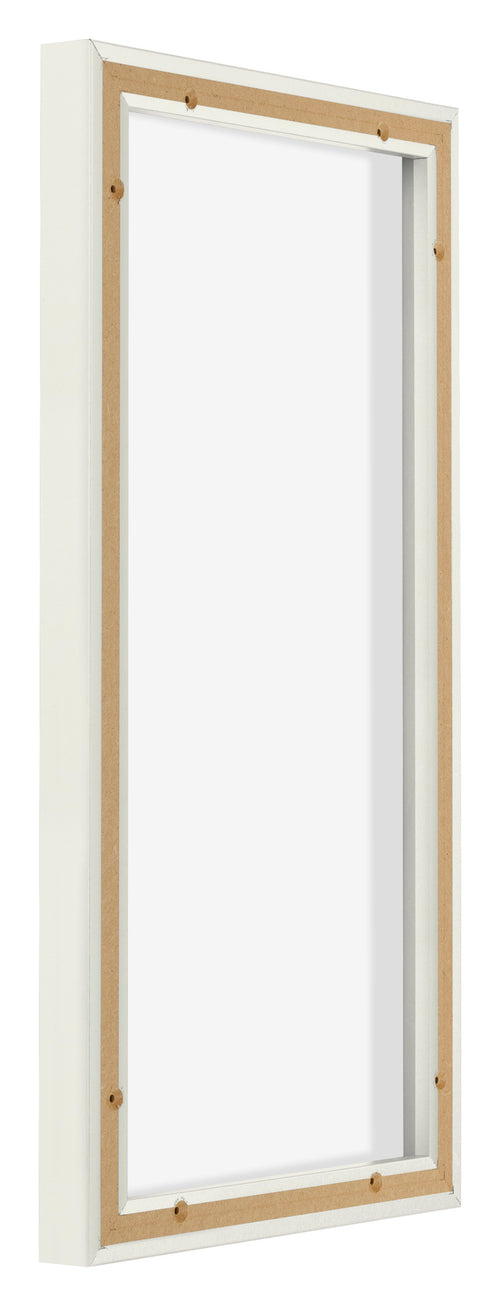 Lyon MDF Canvas Floater Frame 1 2 White Matte Back Oblique | Yourdecoration.com