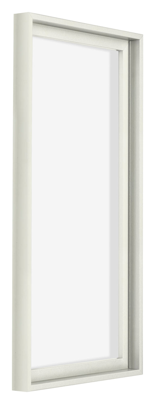 Lyon MDF Canvas Floater Frame 1 2 White Matte Front Oblique | Yourdecoration.com