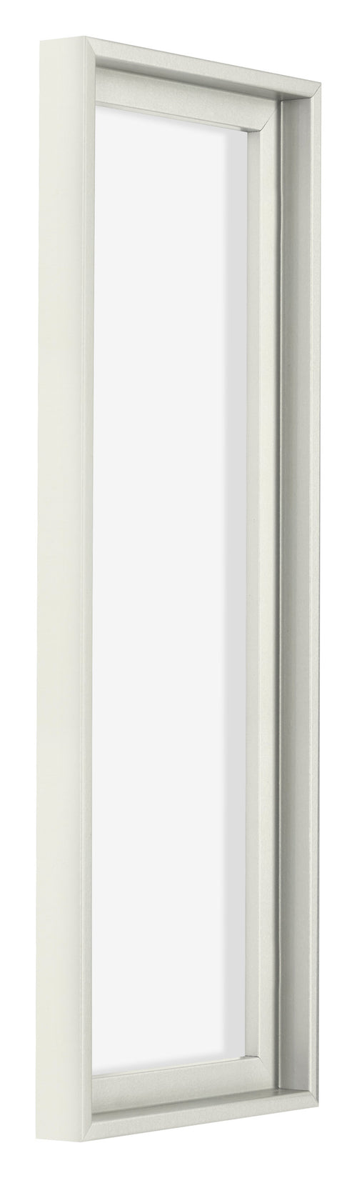 Lyon MDF Canvas Floater Frame 1 3 White Matte Front Oblique | Yourdecoration.com