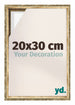 Lyon MDF Canvas Floater Frame 20x30cm Gold Antique Front Size | Yourdecoration.com