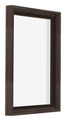 Lyon MDF Canvas Floater Frame 3 4 Oak Dark Front Oblique | Yourdecoration.com
