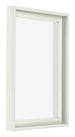 Lyon MDF Canvas Floater Frame 3 4 White Matte Front Oblique | Yourdecoration.com
