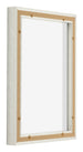 Lyon MDF Canvas Floater Frame 3 4 White Wash Back Oblique | Yourdecoration.com
