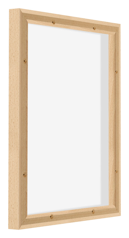 Lyon MDF Canvas Floater Frame 4 5 Beech Back Oblique | Yourdecoration.com