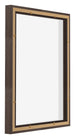 Lyon MDF Canvas Floater Frame 4 5 Oak Dark Back Oblique | Yourdecoration.com