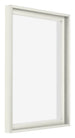 Lyon MDF Canvas Floater Frame 4 5 White Matte Front Oblique | Yourdecoration.com