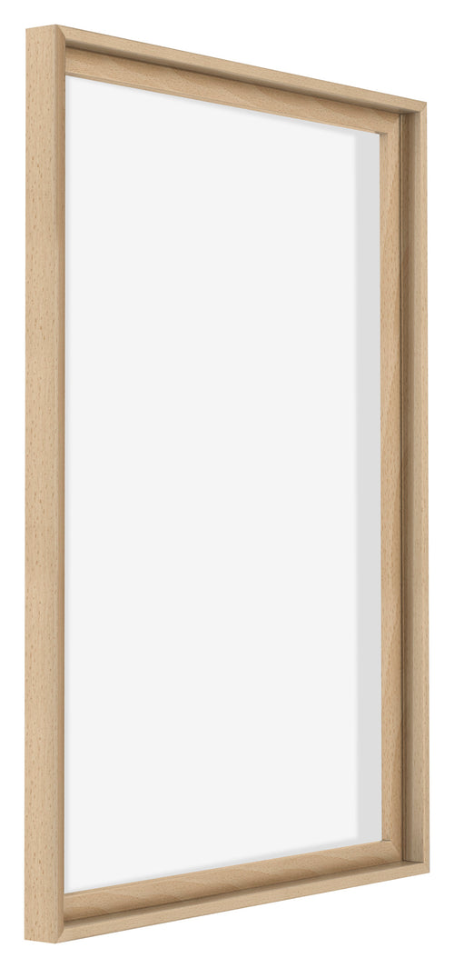 Lyon MDF Canvas Floater Frame 5 7 Beech Front Oblique | Yourdecoration.com