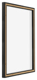 Lyon MDF Canvas Floater Frame 5 7 Black Matte Back Oblique | Yourdecoration.com