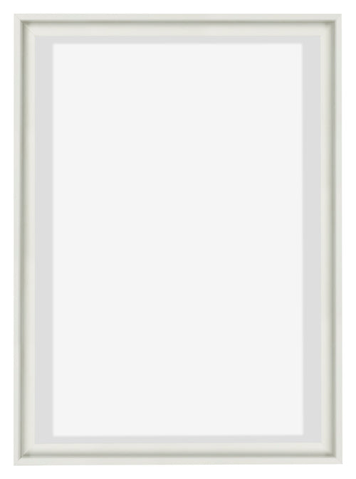 Lyon MDF Canvas Floater Frame 5 7 White Matte Front | Yourdecoration.com