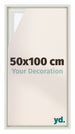 Lyon MDF Canvas Floater Frame 50x100cm White Matte Front Size | Yourdecoration.com