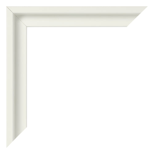 Lyon MDF Canvas Floater Frame White Matte Corner | Yourdecoration.com