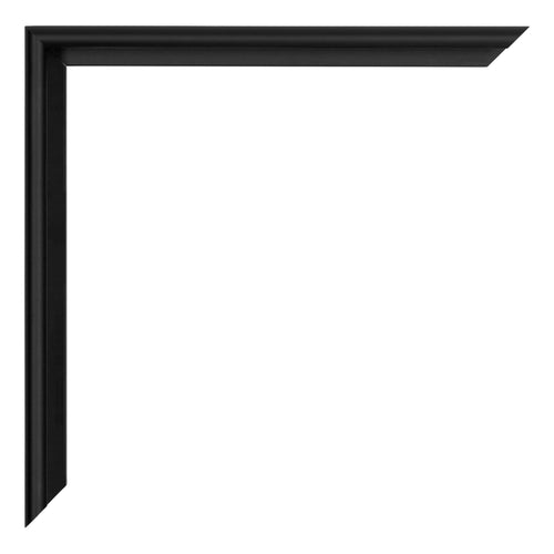 Miami Aluminium Photo Frame 20x20cm Black High Gloss Detail Corner | Yourdecoration.com