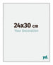 Miami Aluminium Photo Frame 24x30cm Silver Matt Front Size | Yourdecoration.com
