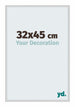 Miami Aluminium Photo Frame 32x45cm Silver Matte Front Size | Yourdecoration.com