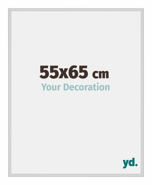 Miami Aluminium Photo Frame 55x65cm Silver Matt Front Size | Yourdecoration.com