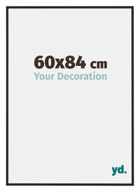 Miami Aluminium Photo Frame 60x84cm Black High Gloss Front Size | Yourdecoration.com