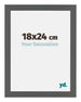 Mura MDF Photo Frame 18x24cm Anthracite Size | Yourdecoration.com