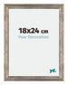 Mura MDF Photo Frame 18x24cm Metal Vintage Front Size | Yourdecoration.com