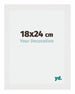 Mura MDF Photo Frame 18x24cm White High Gloss Front Size | Yourdecoration.com