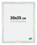 Mura MDF Photo Frame 20x25cm Silver Glossy Vintage Front Size | Yourdecoration.com