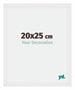Mura MDF Photo Frame 20x25cm White High Gloss Front Size | Yourdecoration.com