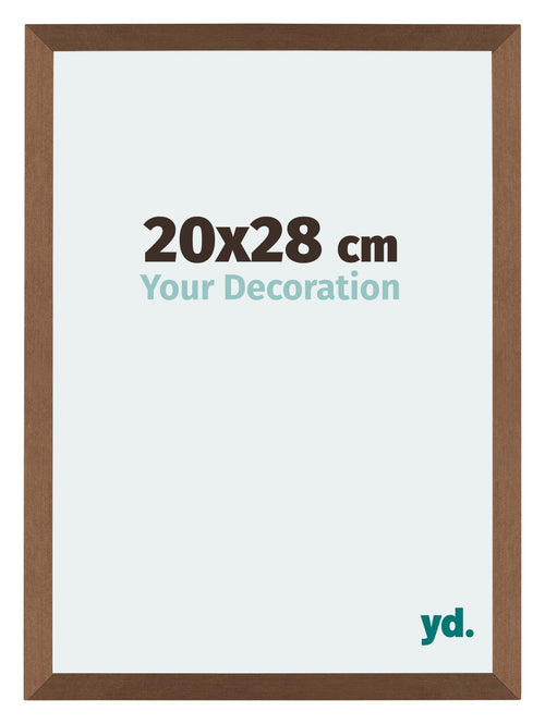 Mura MDF Photo Frame 20x28cm Copper Design Front Size | Yourdecoration.com