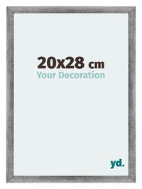 Mura MDF Photo Frame 20x28cm Gray Wiped Front Size | Yourdecoration.com