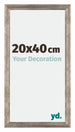Mura MDF Photo Frame 20x40cm Metal Vintage Front Size | Yourdecoration.com