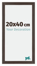 Mura MDF Photo Frame 20x40cm Oak Dark Front Size | Yourdecoration.com