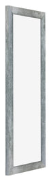Mura MDF Photo Frame 20x60 Iron Swept Front Oblique | Yourdecoration.com