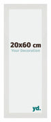 Mura MDF Photo Frame 20x60cm White Matte Front Size | Yourdecoration.com