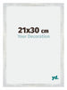 Mura MDF Photo Frame 21x30cm Silver Glossy Vintage Front Size | Yourdecoration.com