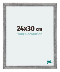 Mura MDF Photo Frame 24x30cm Gray Wiped Front Size | Yourdecoration.com