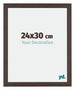 Mura MDF Photo Frame 24x30cm Oak Dark Front Size | Yourdecoration.com