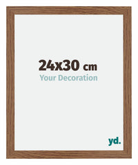 Mura MDF Photo Frame 24x30cm Oak Rustic Front Size | Yourdecoration.com