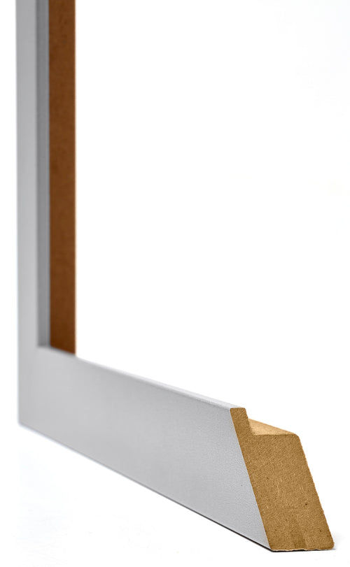 Mura MDF Photo Frame 24x32cm Silver Matte Detail Intersection | Yourdecoration.com